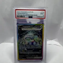 Pokemon Terapagos ex Special Illustration Rare Holo Stellar Crown 170/142 PSA 9 - Image 1