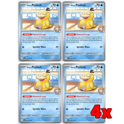 Pokemon TCG 4x Misty's Psyduck 045/182 Destined Rivals Playset NM - Image 1