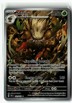 Shiftry ⭐ 163/162 Holo Illustration Rare Temporal Forces 2024 Pokemon NM - Image 1