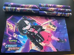 Pokemon Crown Zenith Marnie & Morpeko Playmat Lot X6 - Image 1