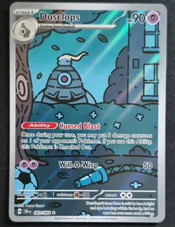 Pokemon Dusclops 069/064 Sv: Shrouded Fable Illustration Rare Holo Full Art - Image 1