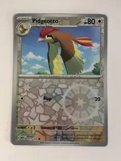 Pokemon TCG 151 Reverse Holographic Pidgeotto 017/165 Near Mint - Image 1