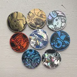 Nintendo Pokemon TCG Flip Coin Lot 8 Multicolor Plastic Holofoil Pikachu Chariz… - Image 1