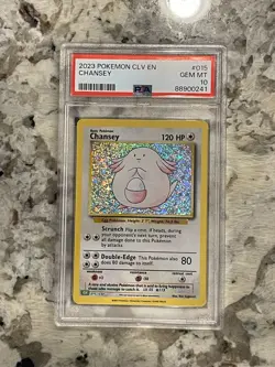 Pokemon Classic Collection Chansey Holo CLV 015/034 PSA 10 - Image 1