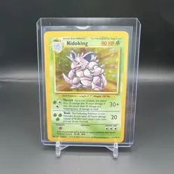 NIDOKING HOLO Rare # 11/102 | BASE SET | Pokemon 1999 TCG Vintage Card LP - Image 1