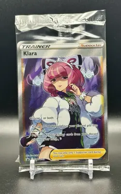 Pokemon TCG Klara SWSH Black Star Promo SWSH302 Holo Full Art Pack Sealed - Image 1