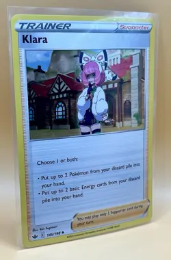 Klara 145/198 – Chilling Reign (Cosmos Holo Rare) - NM - 2021 Pokemon TCG - Image 5