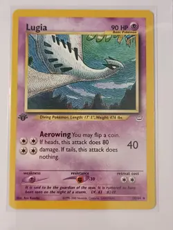 Pokemon Lugia 1st Edition 20/64 Neo Revelation Vintage WOTC 2001 NM LP - Image 1