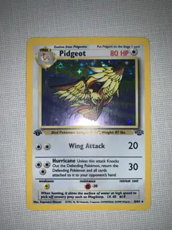 Pokemon TCG WOTC 1st Edition Pidgeot 8/64 Jungle Set 1999 Holo Rare Foil Pokemon - Image 1