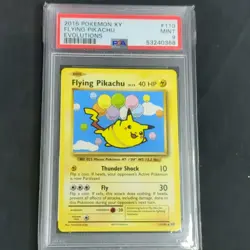 Pokemon Flying Pikachu Secret Rare 110/108 Evolutions Regular English PSA 9 - Image 1