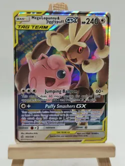 Mega Lopunny & Jigglypuff GX 165/236 Ultra Rare Sun & Moon Cosmic Eclipse - Image 1