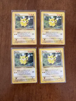 Pokemon Vintage Pikachu Playset Lot of 4 Jungle 60/64 WOTC LP/NM - Image 1
