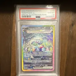 Pokemon Terapagos ex 170/142 Sv07: Stellar Crown Illustration Rare Holo PSA 10 - Image 1