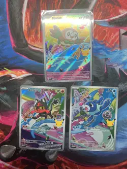 Pokemon TCG First Partner Illustration Collection Series 1 Alola GEN 7 Starters - Image 1