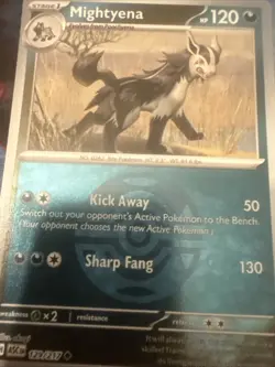 Mightyena (Dusk Ball) 129/217 ME: Ascended Heroes Pokemon Reverse Holo NM - Image 2