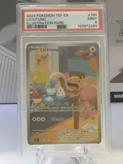 2024 POKEMON TEF EN-TEMPORAL FORCES ILLUSTRATION RARE #180 LICKITUNG PSA 9 - Image 1