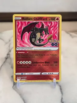 Pokemon TCG Radiant Charizard 011/078 Pokemon GO Holo Lightly Played - Image 1
