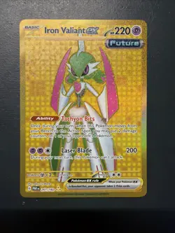 Pokemon TCG Iron Valiant EX Paradox Rift 261/182 Hyper Rare - Image 1