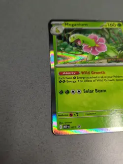 Pokemon TCG Meganium Promo Reverse Holo Rare Mega Evolution Stamped - Image 3