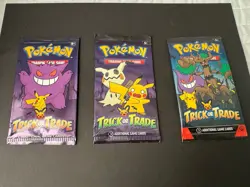 Trick or Trade COMPLETE ART SET Sealed Pokemon TCG Set of 3 Packs 2022,2023,2024 - Image 1