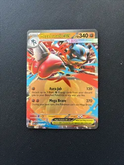 Mega Lucario ex 113/217 Me: Ascended Heroes Pokemon TCG Holo New Mint - Image 1
