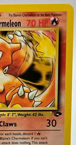 Blaine's Charmeleon 31/132 Gym Challenge Uncommon Vintage 1st Edition Pokemon - Image 4