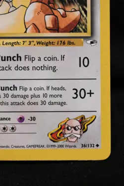 Blaine's Kangaskhan 1st Edition 36/132 NM Gym Heroes Regular Uncommon Pokemon - Image 4