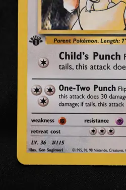 Blaine's Kangaskhan 1st Edition 36/132 NM Gym Heroes Regular Uncommon Pokemon - Image 5