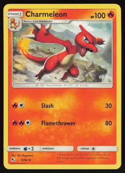 CHARMELEON 8/68 UNCOMMON HIDDEN FATES POKEMON NM/M - Image 1