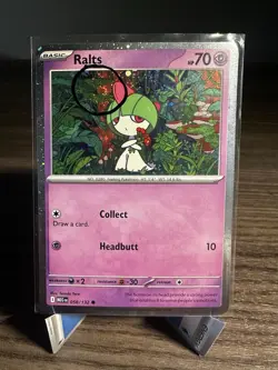 DOUBLE SWIRL 🌀🌀Ralts 058/132 Mega Evolution Cosmos Holo Promo NM Pokemon TCG - Image 1