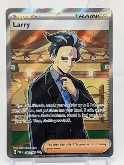 Pokemon Larry Full Art 235/182 PAR Paradox Rift NM - Image 1