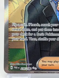 Pokemon Larry Full Art 235/182 PAR Paradox Rift NM - Image 4