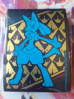 65 Count - Lucario Crown Zenith ETB - Pokemon TCG Sleeves Sealed (x1) - Image 1