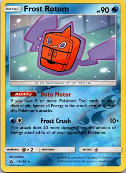Frost Rotom 41/156 Rare Ultra Prism Pokemon Reverse Holo Near Mint - Image 1