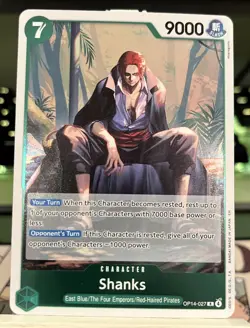 One Piece Shanks - OP14-027 (R) The Azure Sea's Seven (OP14) - Image 1