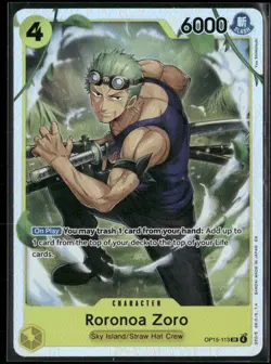 Adventure on Kami's Island #OP15-113 Roronoa Zoro (OP15-113) - Image 1