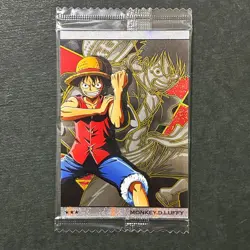 S6059 Monkey D. Luffy SR No.10-01 Japanese One Piece Wafer Card Sealed YA8 - Image 1