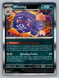 Weezing SV: Scarlet & Violet 151 #110/165 Rare,Holo Pokemon Card - Image 1