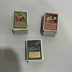 Vintage MTG White Border Bulk Lot 550+ Old Border Nonland Cards - Image 1