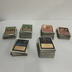 Vintage MTG White Border Bulk Lot 550+ Old Border Nonland Cards - Image 3