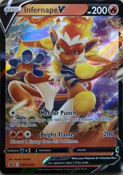 Infernape V Holo Promo SWSH: Sword & Shield Promo Cards SWSH252 NM - Image 1