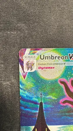 Pokemon TCG Umbreon VMAX Holo Secret Rare Card Evolving Skies 215/203 HP/DMG - Image 4