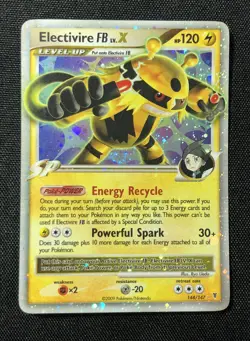 Pokemon 2009 Electivire FB LV. X Level-Up Holo Card 144/147 Rare LP - Image 1