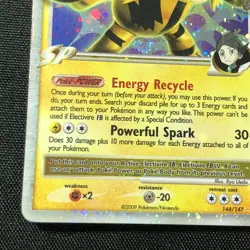 Pokemon 2009 Electivire FB LV. X Level-Up Holo Card 144/147 Rare LP - Image 5