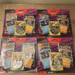 4x Pokemon 2 Pack Blister Pack - Team Rocket's Articuno, Zapdos & Tyranitar Card - Image 1