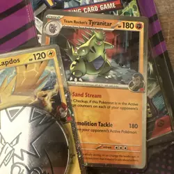 4x Pokemon 2 Pack Blister Pack - Team Rocket's Articuno, Zapdos & Tyranitar Card - Image 5