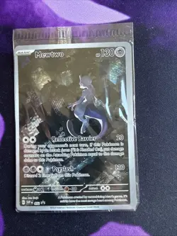 MEWTWO SVP 052 Scarlet Violet 151 Promo Illustration Rare Pokemon Card SEALED - Image 1