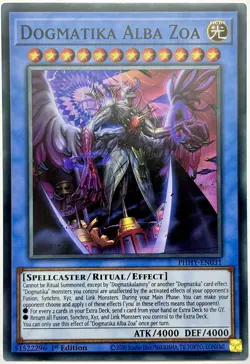 PHHY-EN031 Dogmatika Alba Zoa - Super Rare 1st Edition Near Mint YuGiOh Card - Image 1