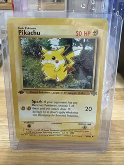 POKEMON JUNGLE PIKACHU 60/64 COMMON 1ST EDITION HP - Image 1