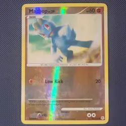 Machop 86/130 - Diamond & Pearl Base - Reverse Holo Pokemon Card - MP - Image 1